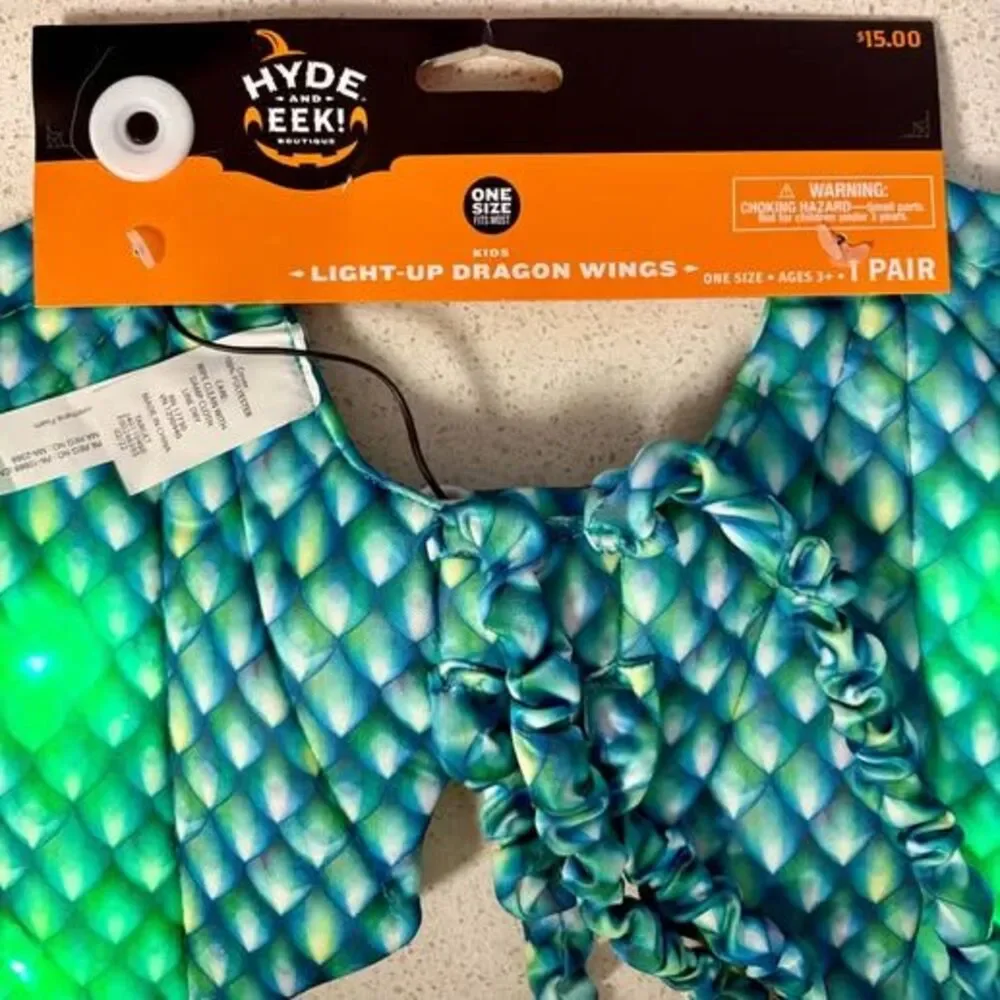 Dragon Wings Light Up Kids Halloween Costume